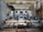 Von grundauf neuer Aufbau einer Wurlitzer 1800. Blick von oben in das Gehäuse. Tastatur, verstärker Krediteinheit, Lichtbox und viele Baugruppen sind bereits eingebaut.