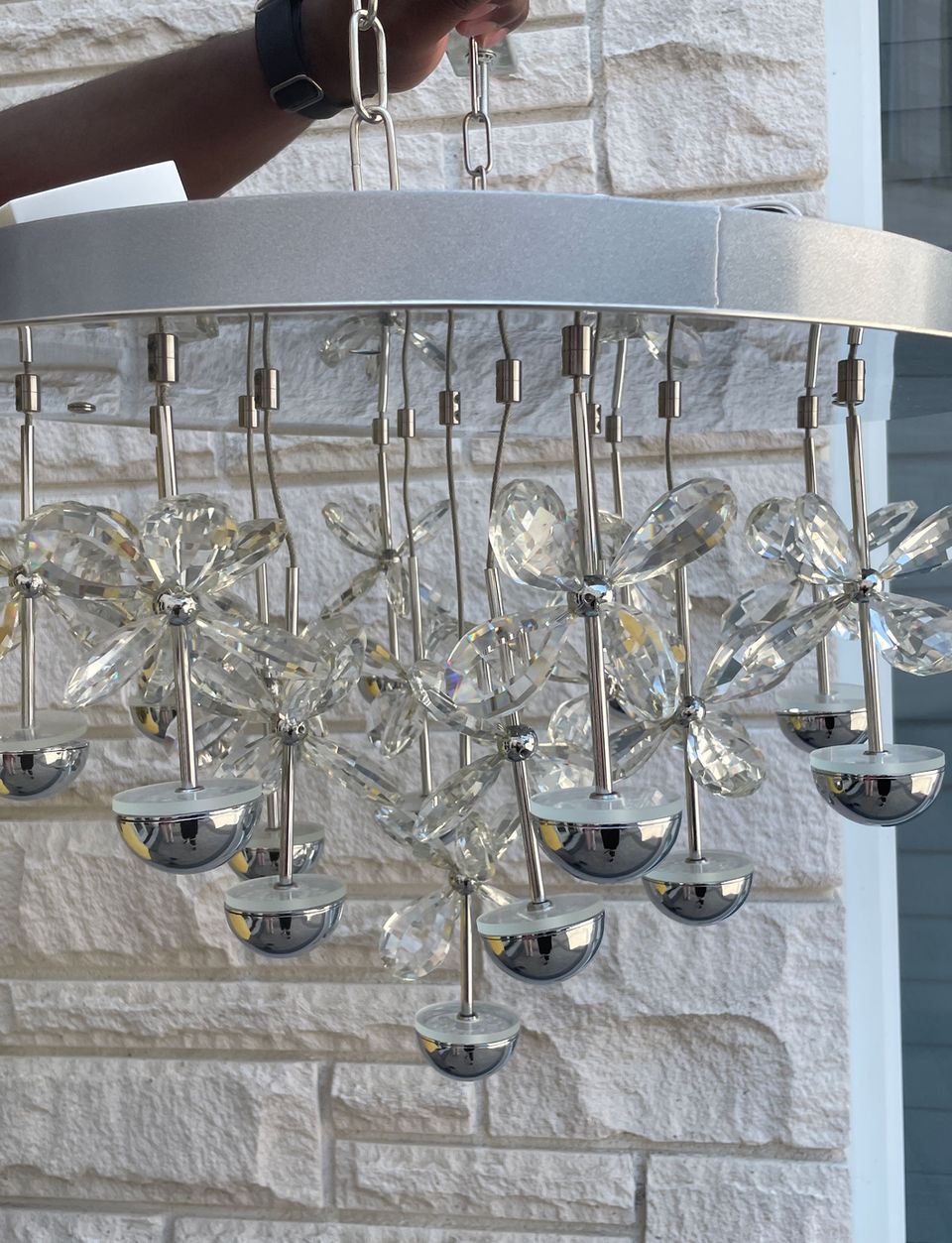 Thumbnail: Lot 53 - Chandelier by EGLO Pianopoli (Retail $1,000)
