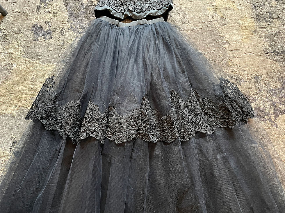 Thumbnail: Lot 57 - Belleville Sassoon U.K. Evening Two Piece (Retail $3,000)