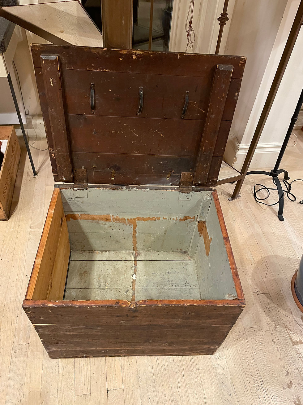 Thumbnail: Lot 74 - Antique Rustic Blanket Box