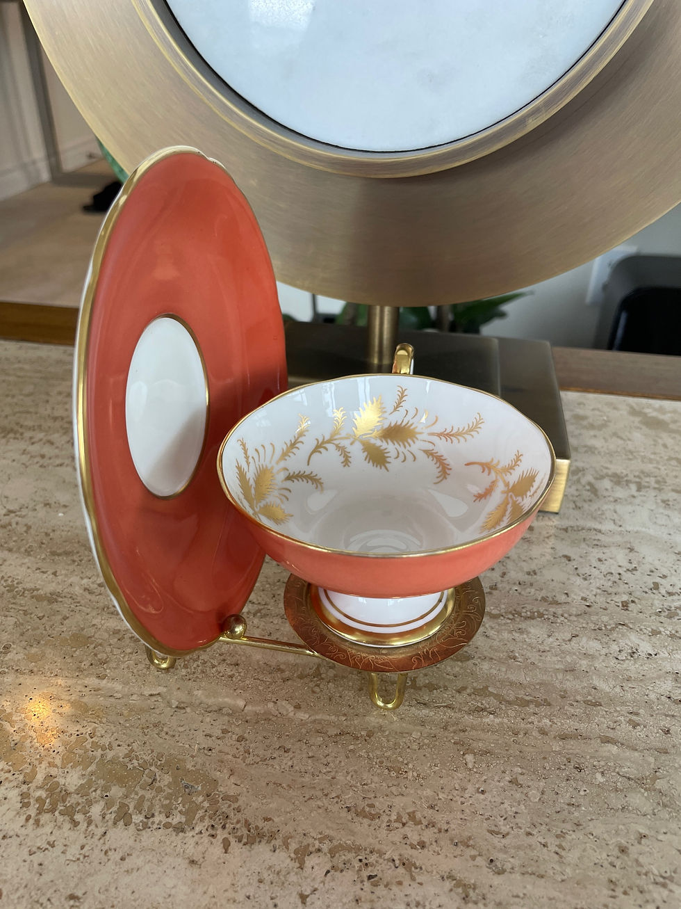 Thumbnail: Lot 308 - Aynsley English Porcelain Cup & Saucer