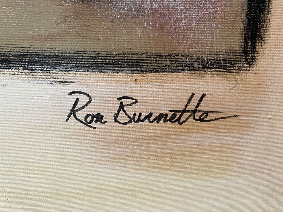 Thumbnail: Lot 28 - Large Contemporary Abstract by Ron Burnette