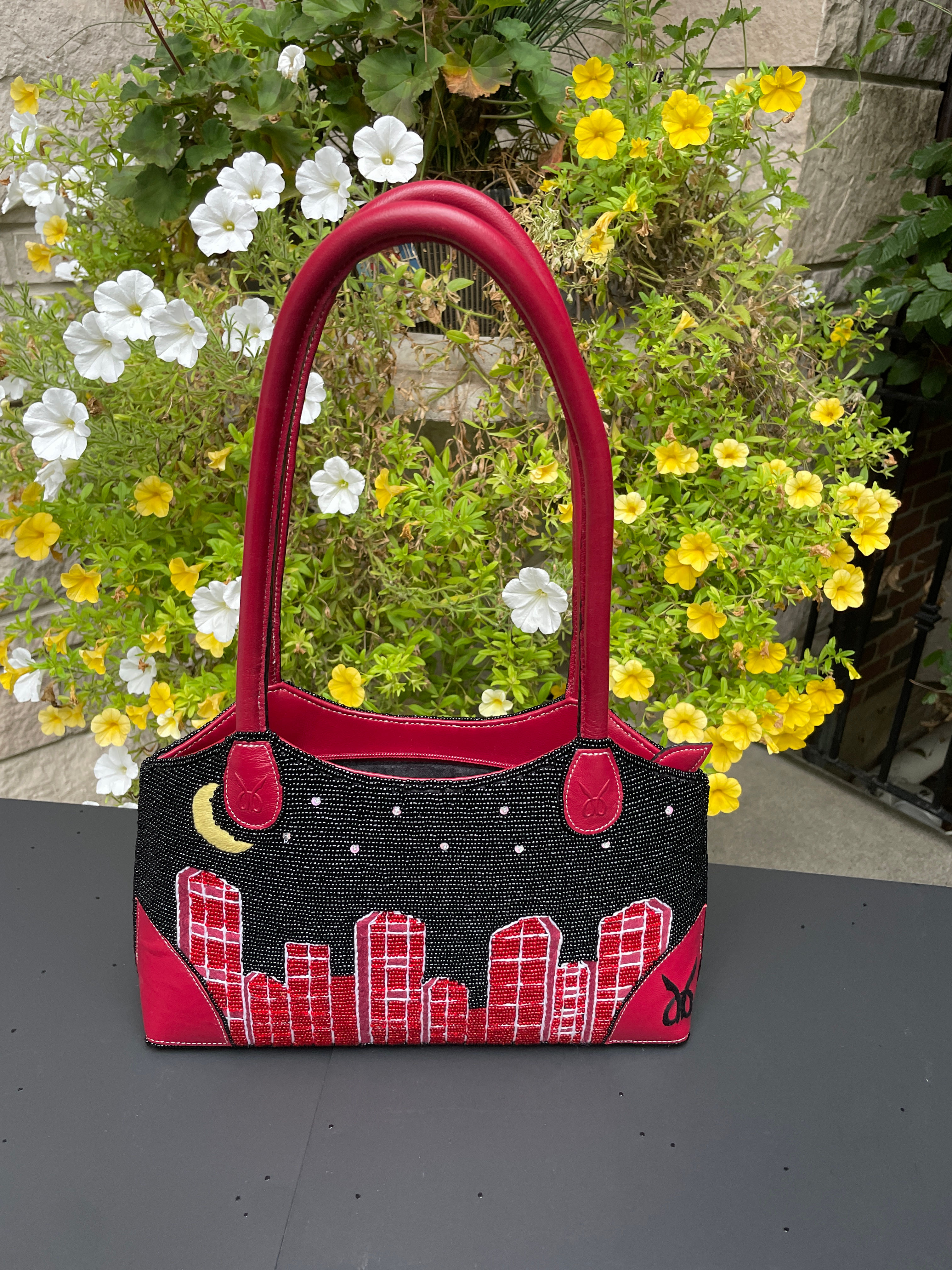 Lot 20 - Dee Buksowicz 'Paint The Town Red' Handbag