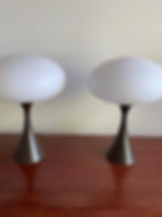 Thumbnail: Lot 43 - Pair of Vintage MCM 'Mushroom' Lamps