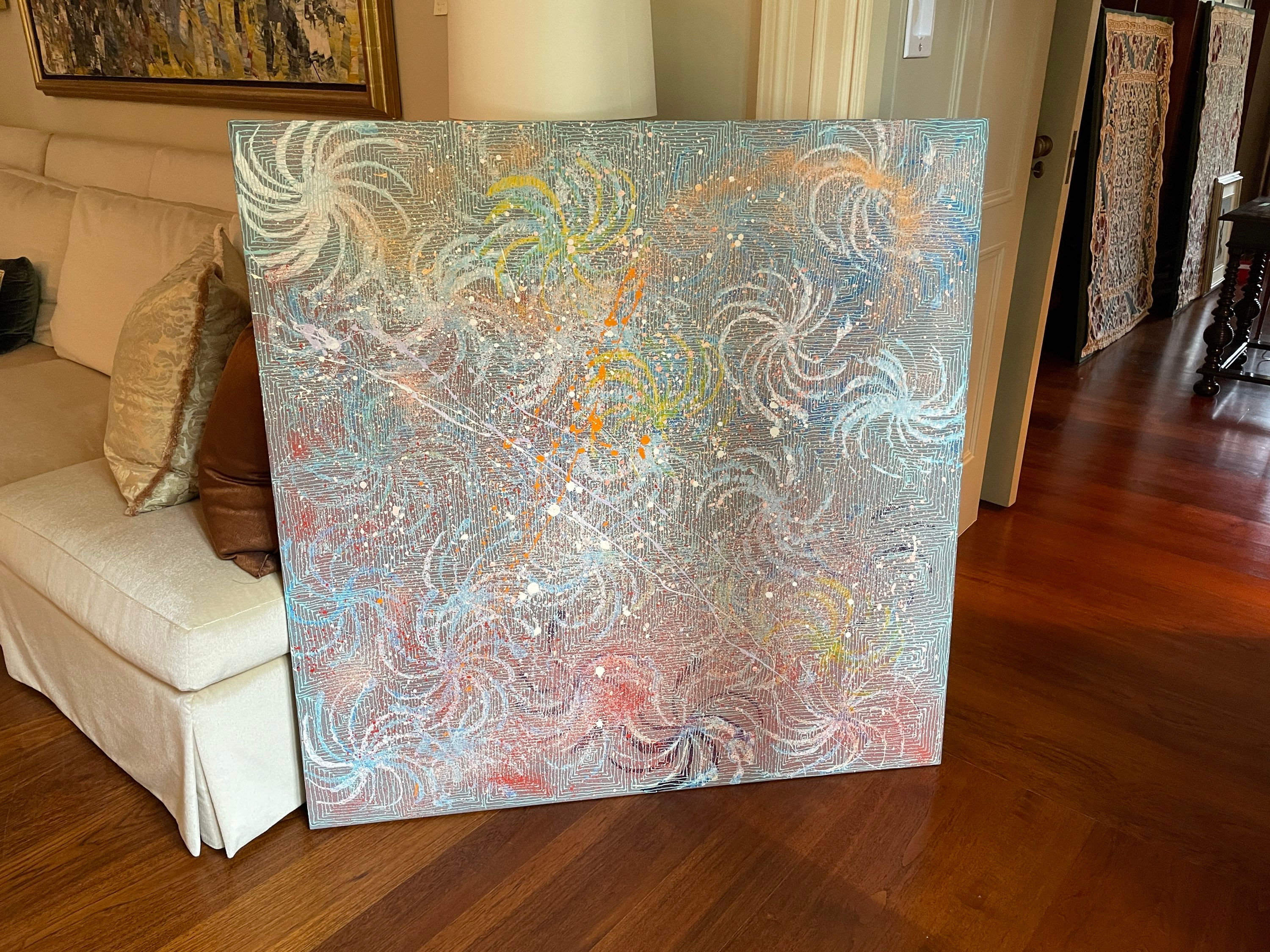 Lot 104 - Canvas Art by Australian Artist Janelle Stockman