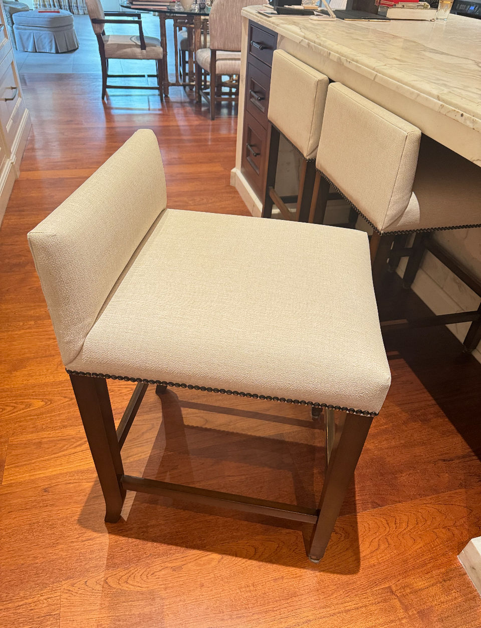 Thumbnail: Lot 64 - Set of Three Stools (Seat Height 25.5 Inches)