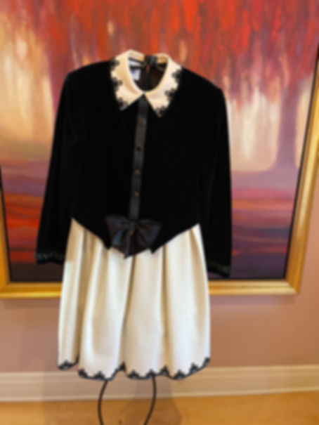 Lot 77 - Vintage Val & Max Velvet & Wool Dress