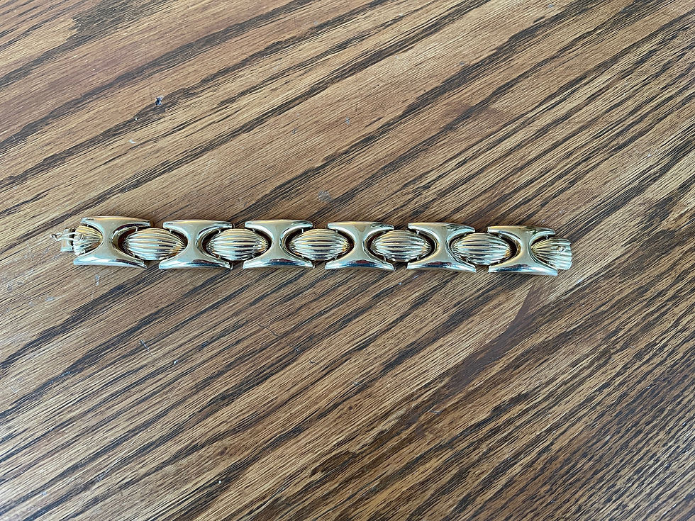 Thumbnail: Lot 209 - Vintage Gold Bracelet by Altinbas