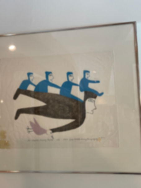 Lot 57 - Signed Lithograph  - Title: 'The Shaman Proving Powers'