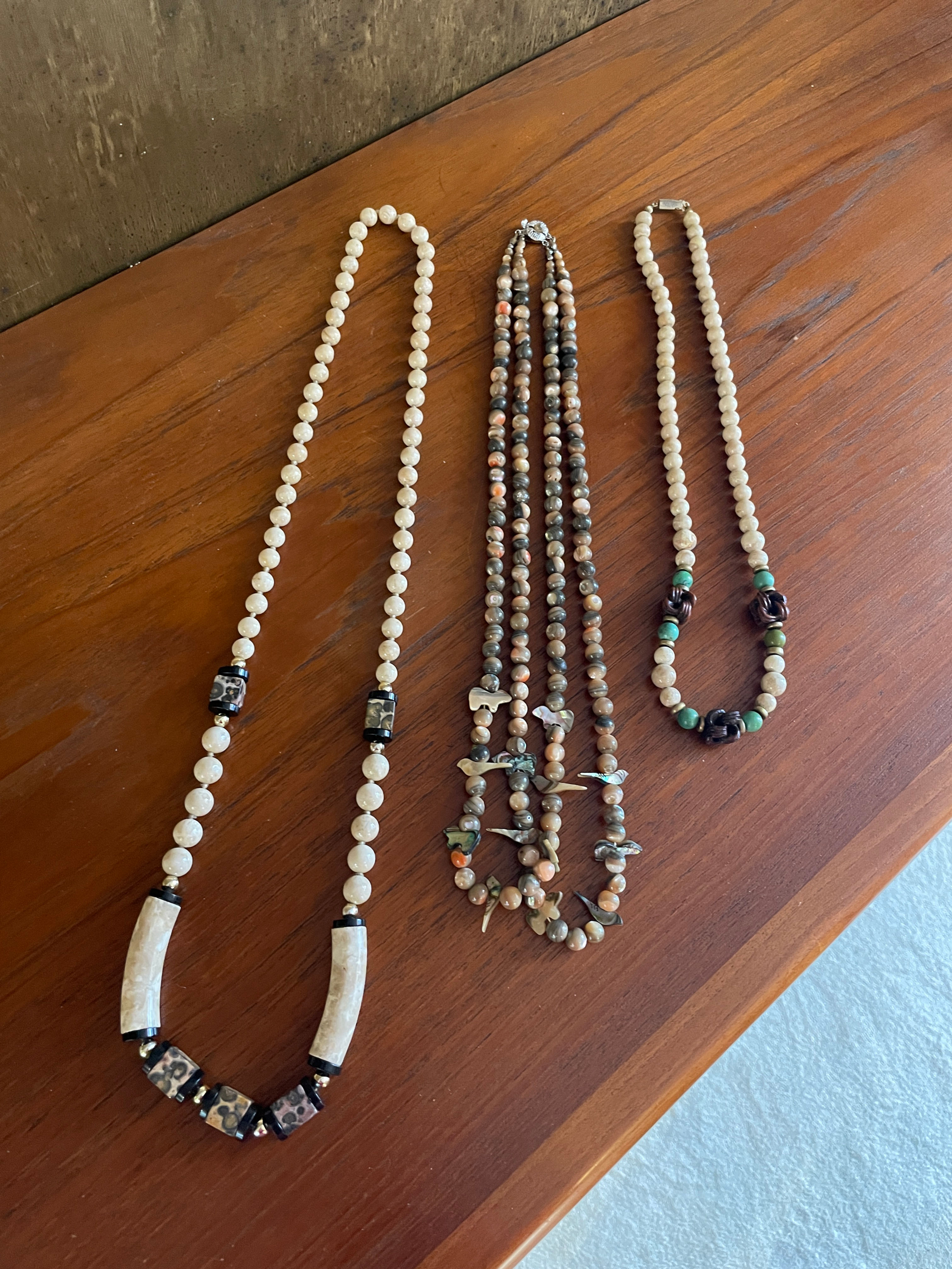 Lot 120 - Trio of Agate Necklaces