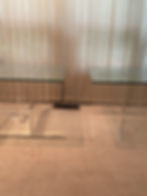 Thumbnail: Lot 14 - Pair of Mid-Century Modern Side Tables - Acrylic Bases
