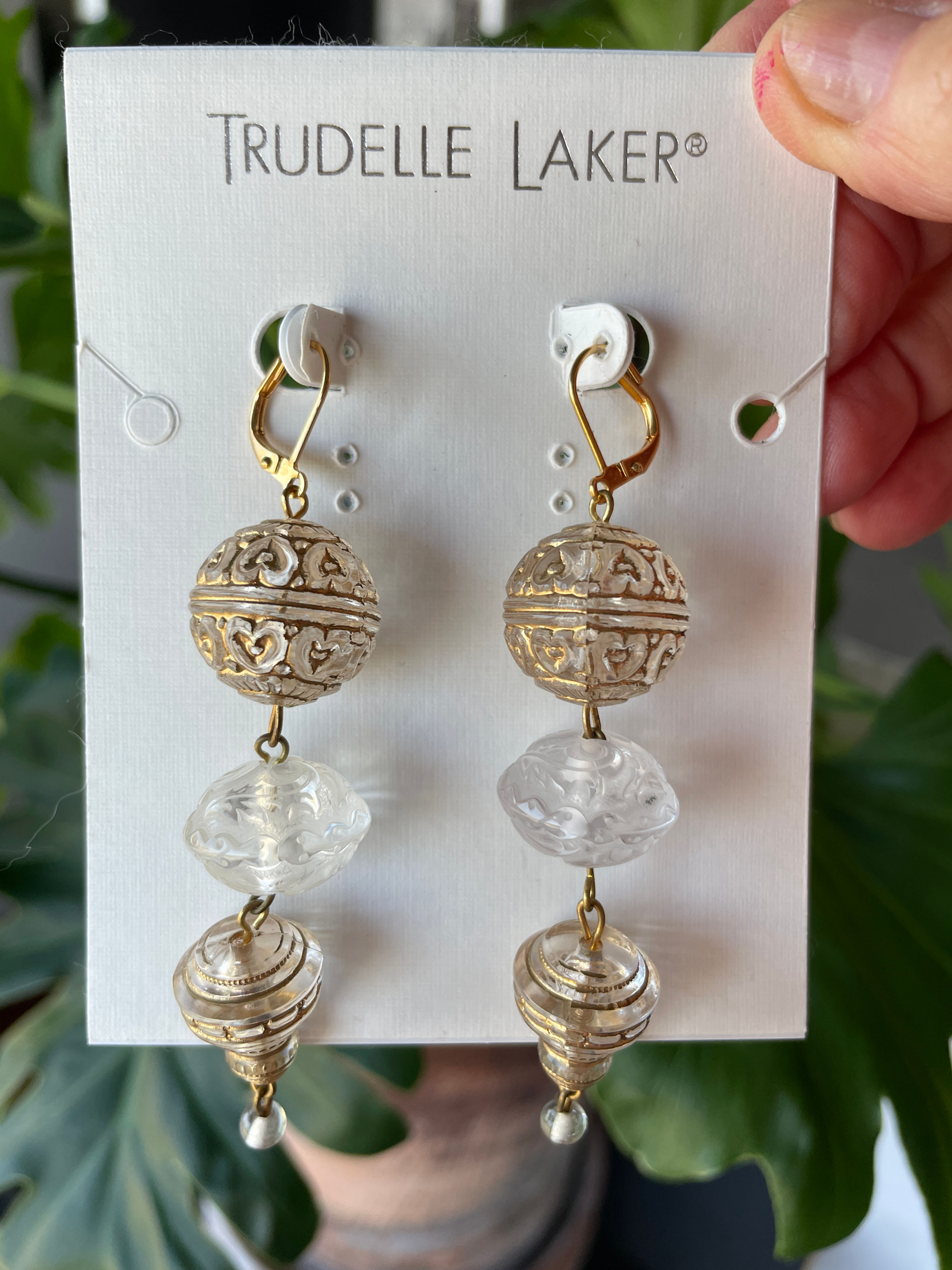 Lot 410 - New Earrings by T. Laker for Holt Renfrew (Retail $155.)