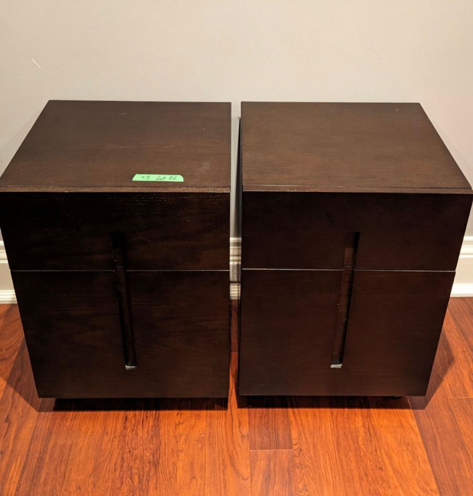 Thumbnail: Lot 72 - Desk & Pair of File Cabinets