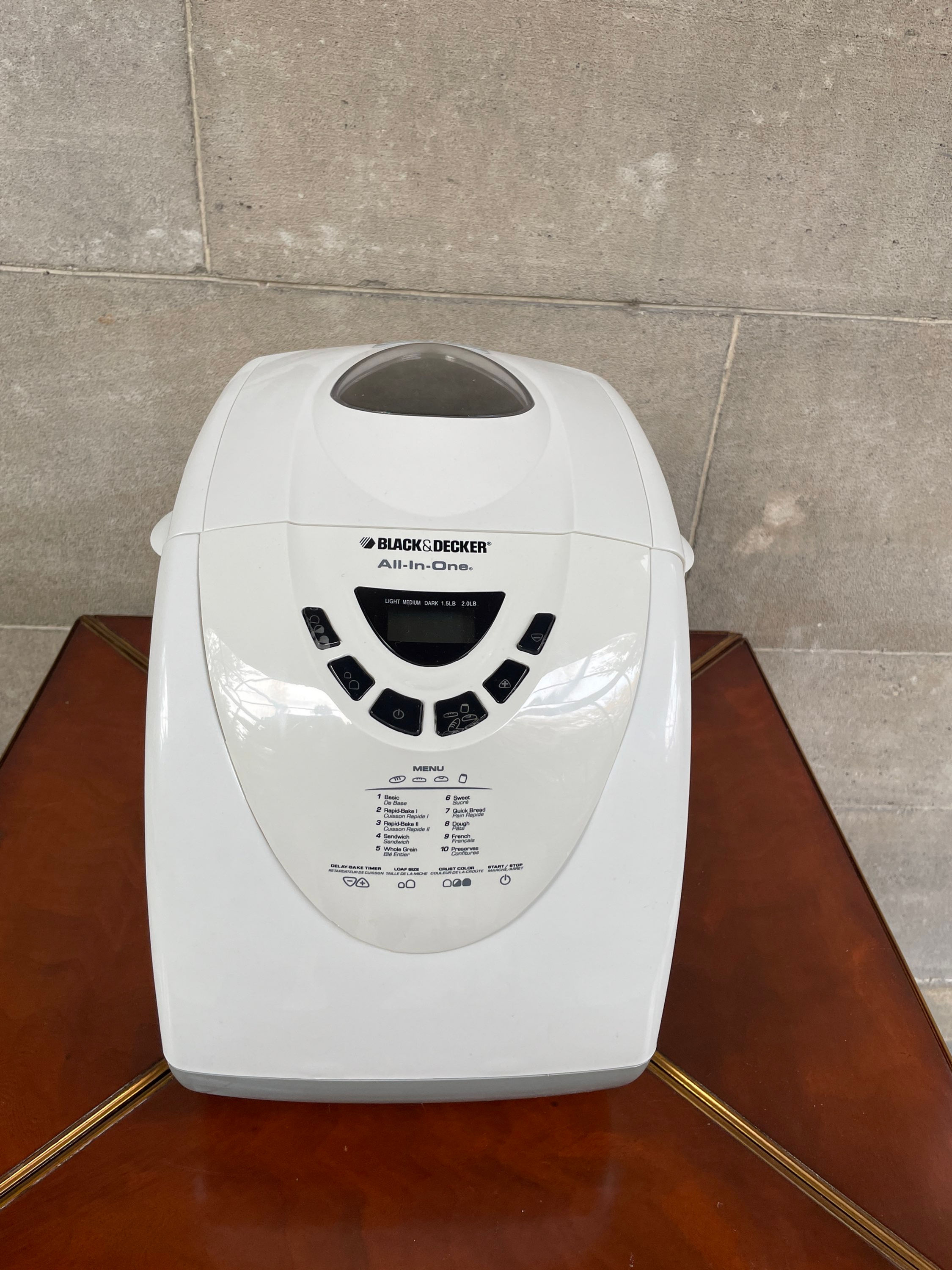 Lot 106 - Black & Decker All-In-One Bread Maker - Retail $180