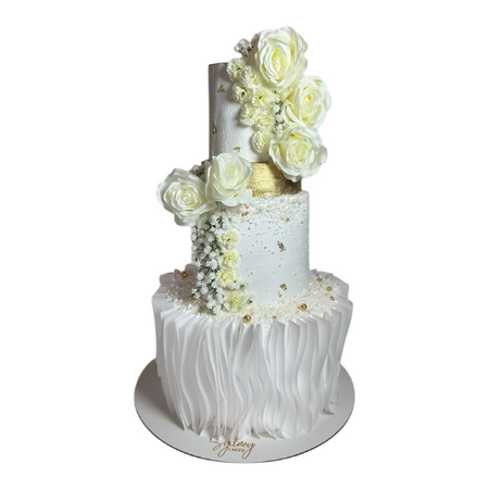 Elegant 3 Tier Wedding Cake