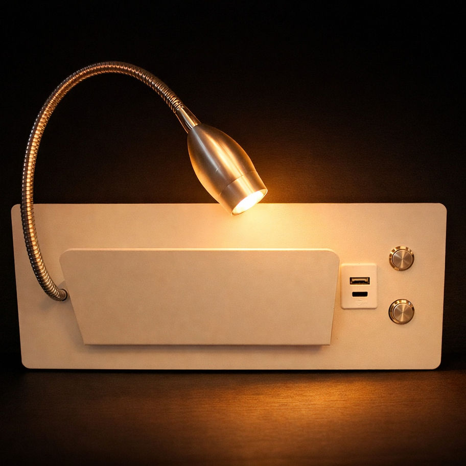 Nero Flex LED yatak başı aplik 3000K sıcak beyaz ışık okuma lambası