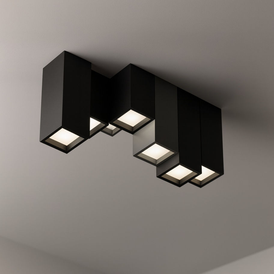 Küp şeklinde plafonyer lamba