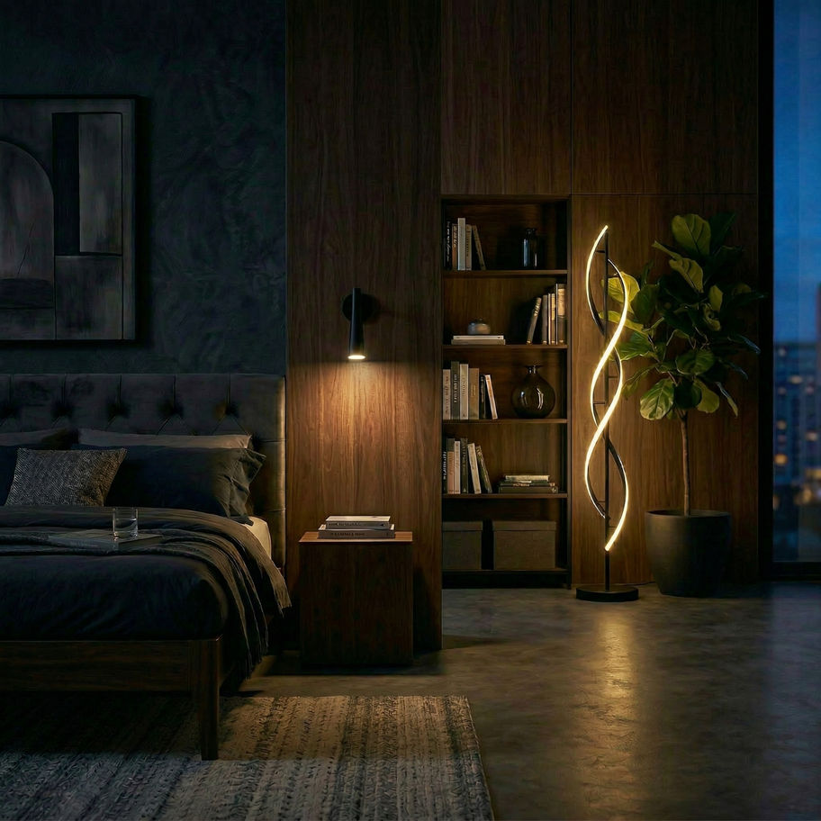 modern tasarım heykelsi led lambader iç mekan aydınlatma