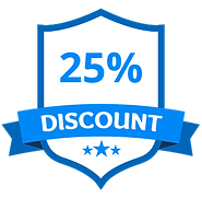 25% Discount Blue