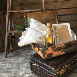 Décoration valise en cuir