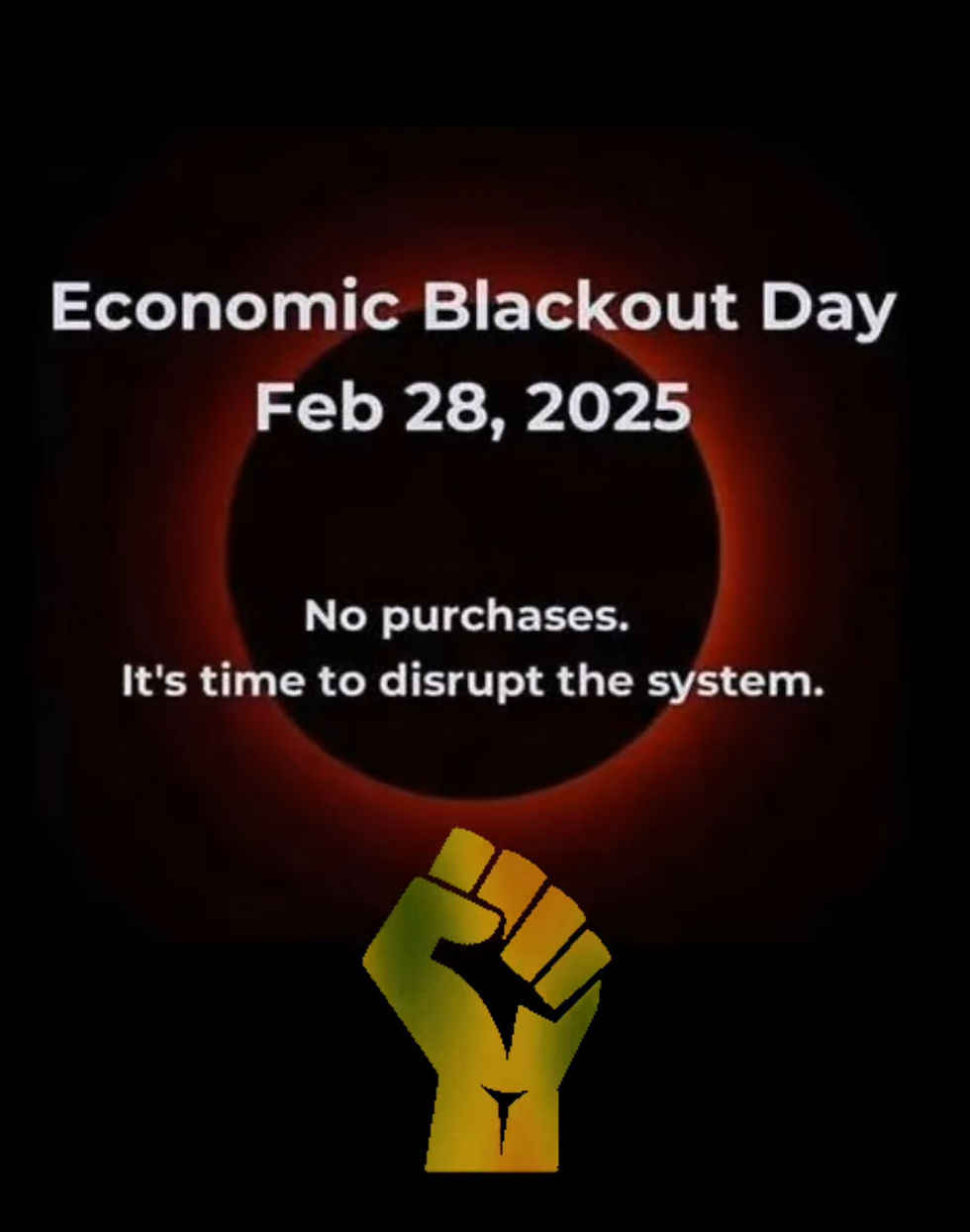 Friday February 28th 2025:Marks the date for the black out