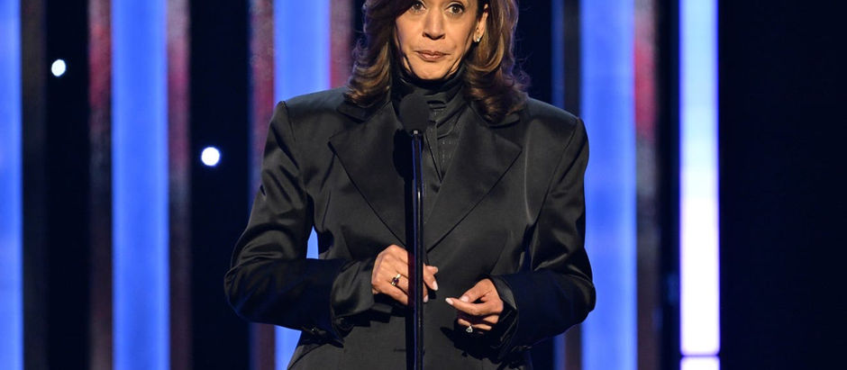 Kamala Harris speaks on 'shadows gathering over our democracy' at NAACP Image Awards. She receive the most prestigious award