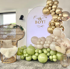 Baby shower decor balloon arch niles ohio the bold balloon