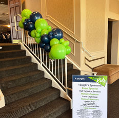 Corporate event balloon photo backdrop decor arch younglife avalon buhl park sharon hermitage pennsylvania the bold balloon
