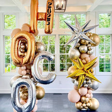Balloon decor arch columns pillars high school homecoming hoco hermitage pennsylvania howland youngstown ohio the bold balloon