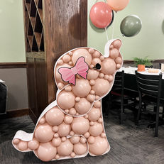 Baby shower balloon decor elephant mosaic boardman ohio the bold balloon