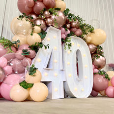 40th birthday balloon decor backdrop arch new castle pennsylvania the bold balloon