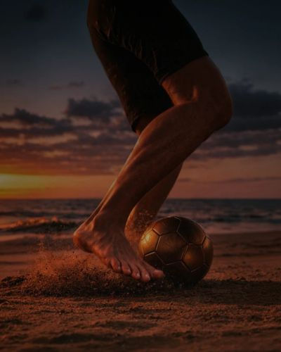 futbol en la playa