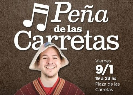 Mañana Bruno Arias le pondrá música a la primera “Peña de Las Carretas” del año