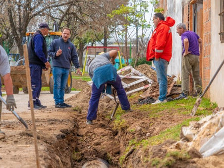 El intendente recorrió trabajos que se realizan en Villanueva