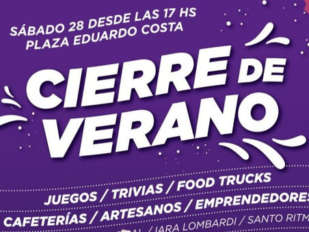 La ciudad despide el verano con una gran fiesta en la Plaza Eduardo Costa