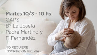 Mañana en La Josefa habrá una nueva charla sobre lactancia y cuidados del recién nacido