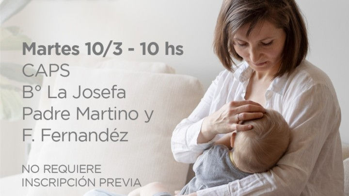 Mañana en La Josefa habrá una nueva charla sobre lactancia y cuidados del recién nacido