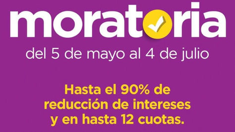 Hasta el 4 de julio está vigente la moratoria con importantes descuentos