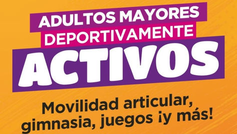 “Adultos Mayores Deportivamente Activos”, hoy en la Plaza de las Carretas