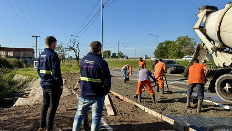 Avanzó la obra del nuevo acceso al barrio San Jacinto