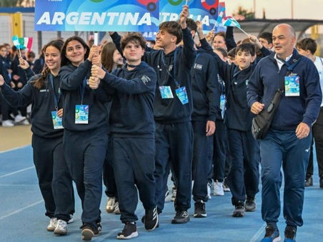 Abella felicitó a joven de la ciudad que participó del Trofeo CONI 2025