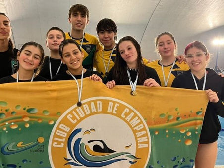 Natación: el Club Ciudad de Campana dijo presente en una nueva fecha FANNBA