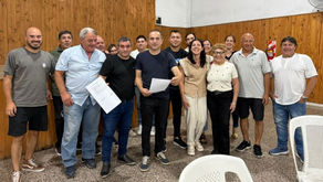 Abella se reunió con la nueva comisión directiva de la sociedad de fomento Dallera–Romano