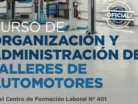 Últimos lugares para participar del curso gratuito de administración de talleres de autos