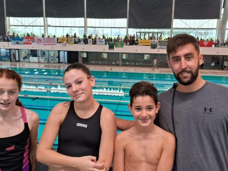 Tres nadadores del CCC participaron del Campeonato Nacional de Infantiles y Menores
