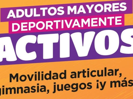 Este martes la Plaza Italia recibirá a los “Adultos Mayores Deportivamente Activos”