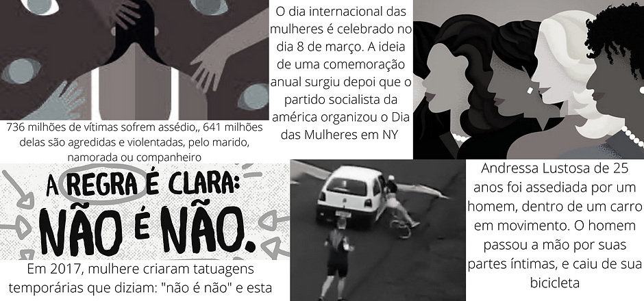 736 milhões de vítimas sofrem assédio,, 641 milhões delas são agredidas e violentadas, pel