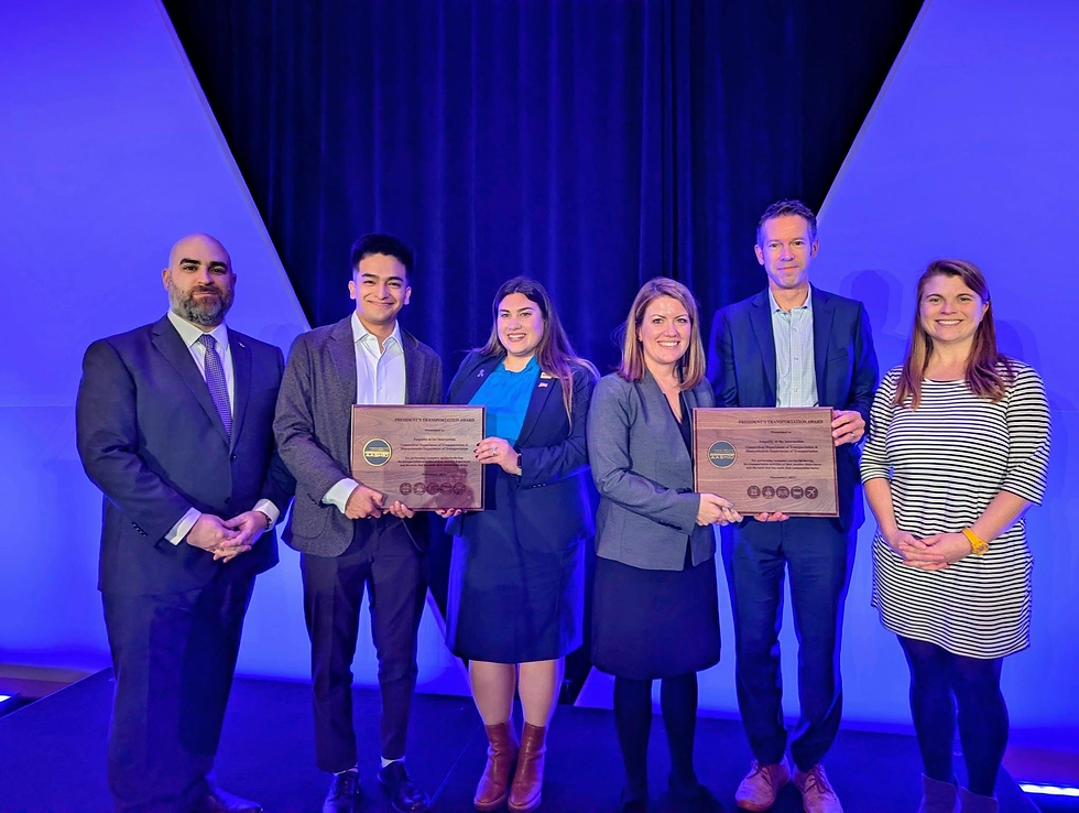 The team winning the award