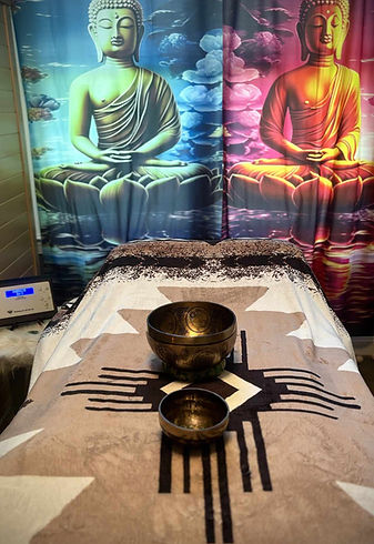 A calming view of our healing bed