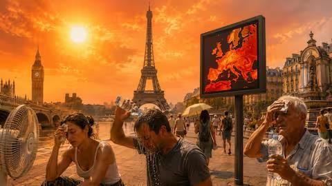 Areas of Europe reached record breaking temperatures of over 40 degrees C this summer